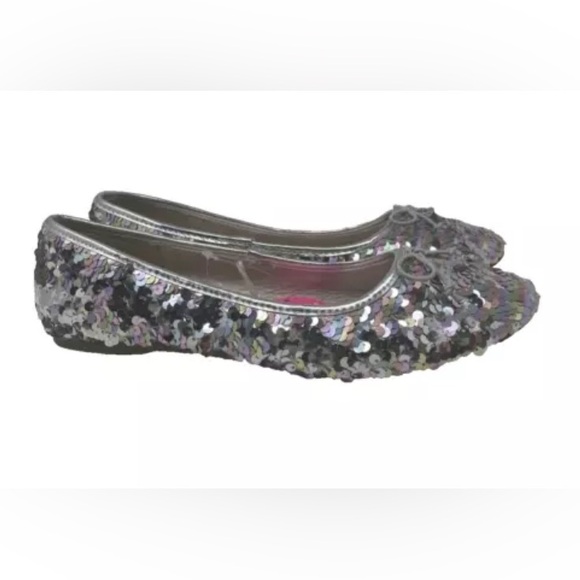 Children Place girls reversible sequin Mary Jane slip on shoes 6 - Picture 1 of 6